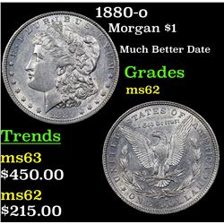 1880-o Morgan Dollar $1 Grades Select Unc