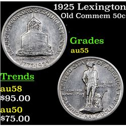 1925 Lexington Old Commem Half Dollar 50c Grades Choice AU