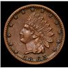 Image 2 : 1863 Indian Civil War Token 1c Grades Select Unc BN