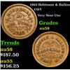 Image 1 : 1863 Robinson & Ballou Civil War Token 1c Grades Choice AU/BU Slider