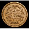 Image 2 : 1863 Robinson & Ballou Civil War Token 1c Grades Choice AU/BU Slider