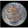 Image 2 : 1881-o Rainbow Toned Morgan Dollar $1 Grades Select Unc