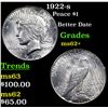 Image 1 : 1922-s Peace Dollar $1 Grades Select Unc