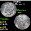 Image 1 : 1900-p Morgan Dollar $1 Grades Select Unc