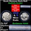 Image 1 : Buffalo Nickel Shotgun Roll in Old Bank Style 'Bell Telephone'  Wrapper 1919& D Mint Ends