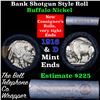 Image 1 : Buffalo Nickel Shotgun Roll in Old Bank Style 'Bell Telephone'  Wrapper 1916 & d Mint Ends