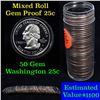 Image 1 : Proof Mixed Washington Quarter 25c roll, 40 pieces (fc)