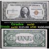 Image 1 : 1935A $1 Silver Certificate Hawaii, Signatures of Julian & Morgenthau Grades AU, Almost Unc