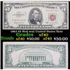 Image 1 : 1963 $5 Red seal United States Note Grades xf