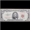 Image 2 : 1963 $5 Red seal United States Note Grades xf