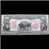 Image 2 : ***Auction Highlight*** The Famous Ten-Dollar "Bison Note" of 1901 Grades vf+ (fc)