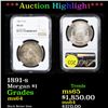 Image 1 : ***Auction Highlight*** NGC 1891-s Morgan Dollar $1 Graded ms64 By NGC (fc)