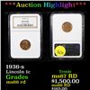 Image 1 : ***Auction Highlight*** NGC 1936-s Lincoln Cent 1c Graded ms66 rd By NGC (fc)