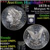 Image 1 : ***Auction Highlight*** 1878-s Morgan Dollar $1 Graded GEM Unc DMPL By USCG (fc)