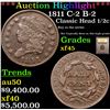 Image 1 : ***Auction Highlight*** 1811 C-2 B-2  Classic Head half cent 1/2c Graded xf+ By USCG (fc)