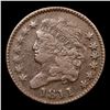 Image 2 : ***Auction Highlight*** 1811 C-2 B-2  Classic Head half cent 1/2c Graded xf+ By USCG (fc)