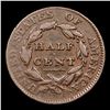 Image 3 : ***Auction Highlight*** 1811 C-2 B-2  Classic Head half cent 1/2c Graded xf+ By USCG (fc)