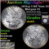 Image 1 : ***Auction Highlight*** 1878-p 7/8tf Vam 33 Morgan Dollar $1 Graded GEM Unc By USCG (fc)