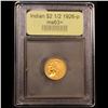 Image 4 : ***Auction Highlight*** 1926-p Gold Indian Quarter Eagle $2 1/2 Graded Select+ Unc By USCG (fc)