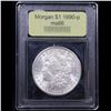 Image 4 : ***Auction Highlight*** 1890-p Tied for Finest Known Morgan $1 Graded GEM+ Unc By USCG (fc)
