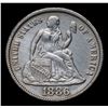 Image 2 : 1886-p Seated Liberty Dime 10c Grades Unc Details