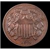Image 2 : 1871 Two Cent Piece 2c Grades xf+