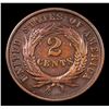 Image 3 : 1871 Two Cent Piece 2c Grades xf+