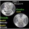 Image 1 : 1881-s Morgan Dollar $1 Grades Choice Unc