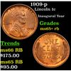 Image 1 : 1909-p Lincoln Cent 1c Grades Gem+ Unc RB