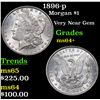 1896-p Morgan Dollar $1 Grades Choice+ Unc