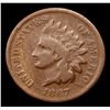 Image 2 : 1867 Indian Cent 1c Grades vf++