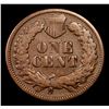 Image 3 : 1867 Indian Cent 1c Grades vf++