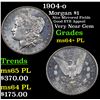 Image 1 : 1904-o Morgan Dollar $1 Grades Choice Unc+ PL