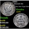 Image 1 : 1883 Hawaii 10c Grades Select AU