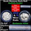Image 1 : Buffalo Nickel Shotgun Roll in Old Bank Style 'Bell Telephone'  Wrapper 1919 & d Mint Ends