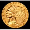 Image 2 : ***Auction Highlight*** 1926-p Gold Indian Quarter Eagle $2 1/2 Graded Select+ Unc By USCG (fc)