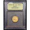Image 4 : ***Auction Highlight*** 1926-p Gold Indian Quarter Eagle $2 1/2 Graded Select+ Unc By USCG (fc)