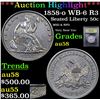 Image 1 : ***Auction Highlight*** 1858-o WB-6 R3 Seated Half Dollar 50c Graded Choice AU/BU Slider By USCG (fc
