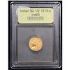 Image 4 : ***Auction Highlight*** 1913-p Gold Indian Quarter Eagle $2 1/2 Graded Select Unc By USCG (fc)