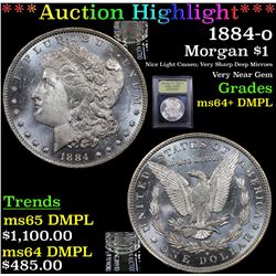 ***Auction Highlight*** 1884-o Morgan Dollar $1 Graded Choice Unc+ DMPL By USCG (fc)