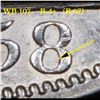 Image 6 : ***Auction Highlight*** 1858/8-p WB-107 R4+ Seated Half Dollar 50c Graded Choice AU/BU Slider By USC
