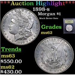 ***Auction Highlight*** 1898-s Morgan Dollar $1 Graded Select Unc By USCG (fc)
