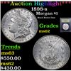 Image 1 : ***Auction Highlight*** 1898-s Morgan Dollar $1 Graded Select Unc By USCG (fc)