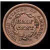 Image 3 : ***Auction Highlight*** 1851 C-1 Braided Hair Half Cent 1/2c Graded Choice+ Unc BN By USCG (fc)