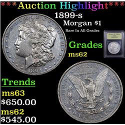 ***Auction Highlight*** 1899-s Morgan Dollar $1 Graded Select Unc By USCG (fc)