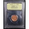 Image 4 : ***Auction Highlight*** 1881 Indian Cent 1c Graded Choice+ Unc RB By USCG (fc)