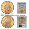 Image 6 : ***Auction Highlight*** 1882-cc Gold Liberty Double Eagle $20 Graded Select Unc By USCG (fc)