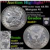 Image 1 : ***Auction Highlight*** 1892-cc /cc vam 4A R5 Morgan Dollar $1 Graded Select Unc By USCG (fc)