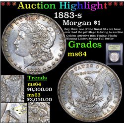 ***Auction Highlight*** 1883-s Morgan Dollar $1 Graded Choice Unc By USCG (fc)