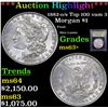 Image 1 : ***Auction Highlight*** 1882-o/s Top 100 vam 3 Morgan Dollar $1 Graded Select+ Unc By USCG (fc)